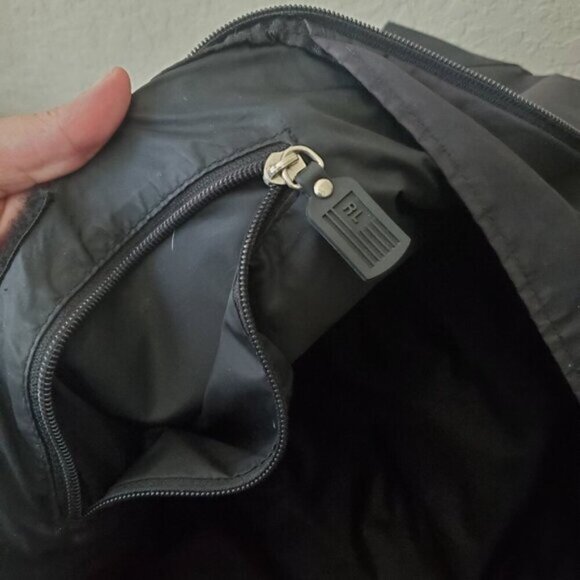 Y2K VTG Black Polo Jeans Co. nylon bag - Picture 9 of 9